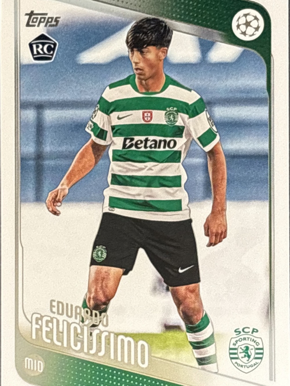 Topps Eduardo Felicissimo Rookie Soccer Card